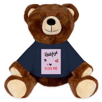 Embrasse-moi mignon SAC - Nounours RecycelBär® marron - bleu marine - Devant