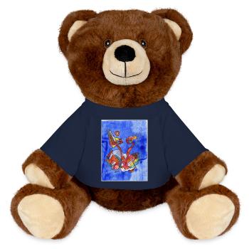 SPASStasie - MiniFeet® RecycelBär® Braun - French Navy - Vorne