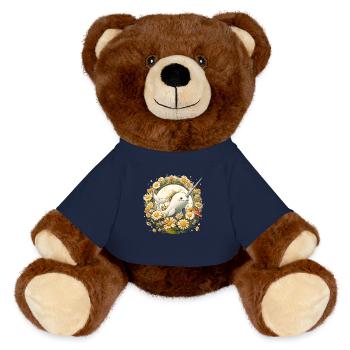 Narval - Nounours RecycelBär® marron - bleu marine - Devant