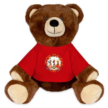 Poppy Belly Dancers - MiniFeet® RecycelBär® Teddy Bear Brown - red - Front