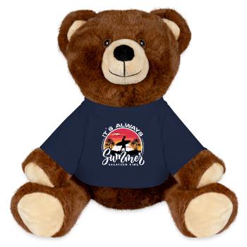 It's Always Summer - MiniFeet® RecycelBär® Braun - French Navy - Vorne