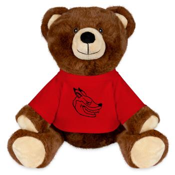 Fuchs Böser Blick Gefährlich Rotfuchs Wildes Tier - MiniFeet® RecycelBär® Braun - Rot - Vorne