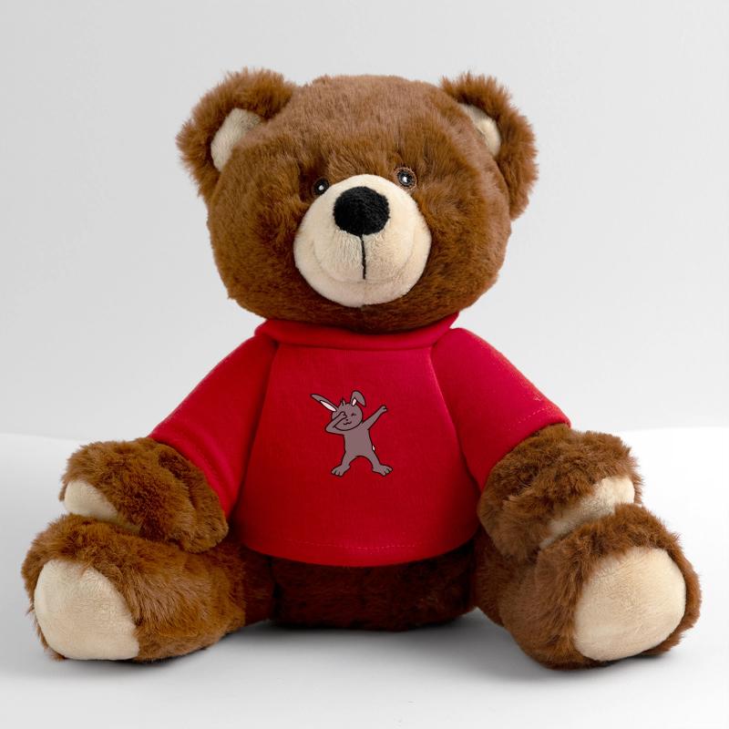 Hase Dabbing Dab Dance Pose Tanzen Party Feiern MiniFeet® RecycelBär® Braun