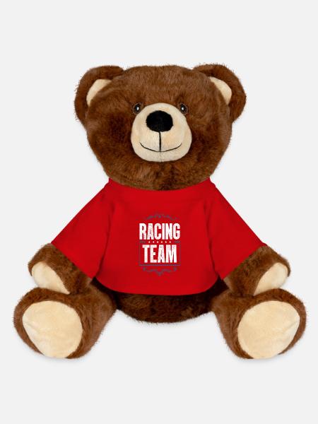 Racing Team - MiniFeet® RecycelBär® Braun - Rot