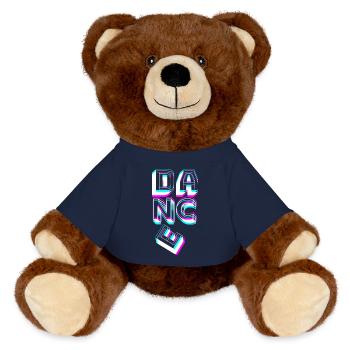Lettrage de danse en néon. Danseuse Danseuse Danseuse - Nounours RecycelBär® marron - bleu marine - Devant