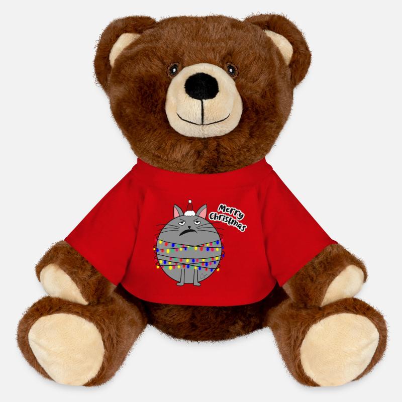 Joyeux Noël - Nounours RecycelBär® marron - rouge