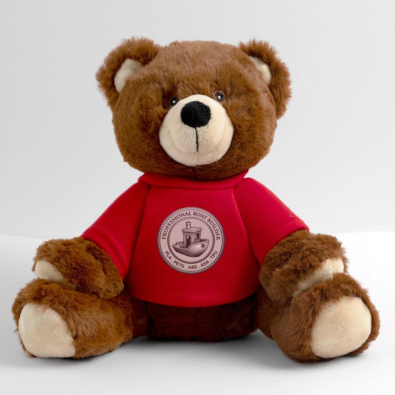 Constructeur professionnel de bateaux – Emblème d’impression 3D Nounours RecycelBär® marron