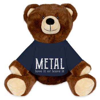 metal - MiniFeet® RecycelBär® Braun - French Navy - Vorne