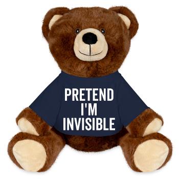 Tu so, als wäre ich unsichtbar - MiniFeet® RecycelBär® Braun - French Navy - Vorne