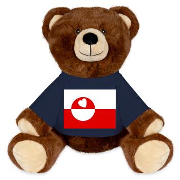 Groenland - Nounours RecycelBär® marron - bleu marine - Devant