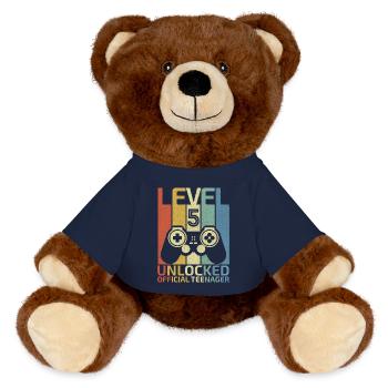 Level 5 Freigeschaltet offizieller Teenager - MiniFeet® RecycelBär® Braun - French Navy - Vorne