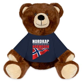 Cap Nord - Nounours RecycelBär® marron - bleu marine - Devant