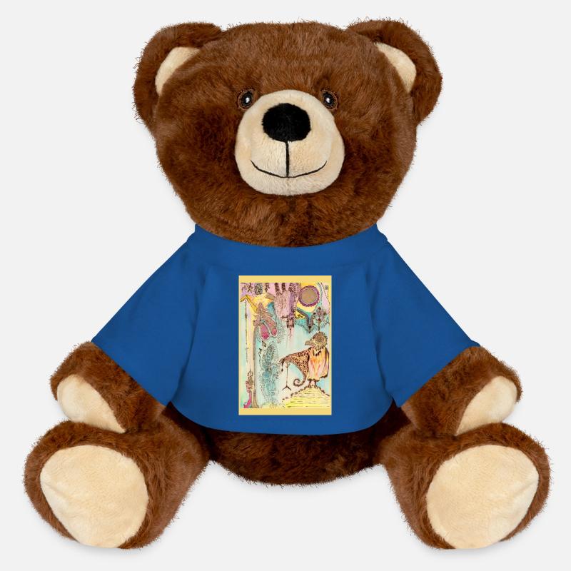 Dreambirds Edict - MiniFeet® RecycelBär® Teddy Bear Brown - royal blue