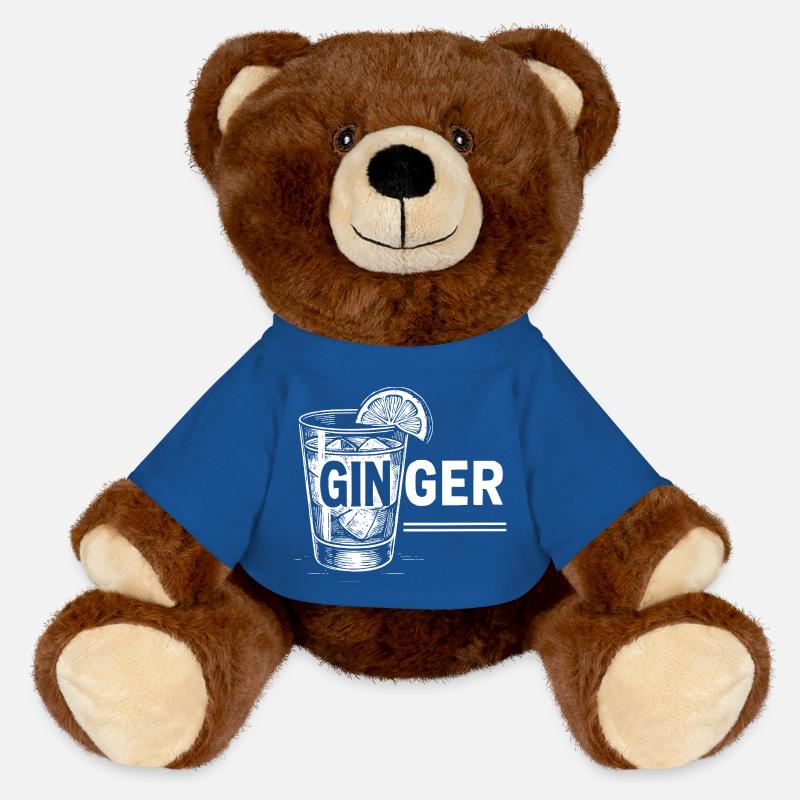 Gingembre : Idée cadeau parfaite pour les rousses ! - Nounours RecycelBär® marron - bleu roi