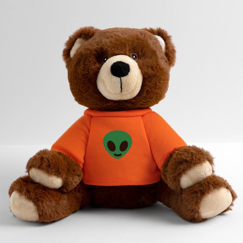 Alien head MiniFeet® RecycelBär® Teddy Bear Brown