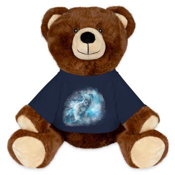 Le renard des glaces - Nounours RecycelBär® marron - bleu marine - Devant