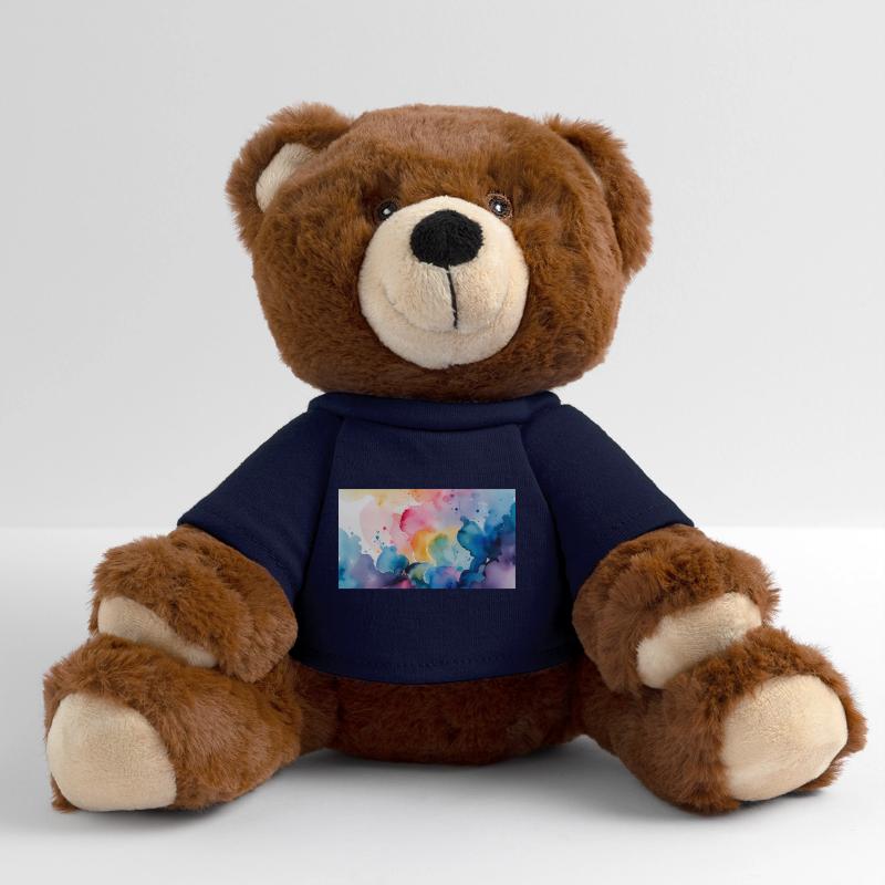 Aquarelle Explosion Art Design Nounours RecycelBär® marron