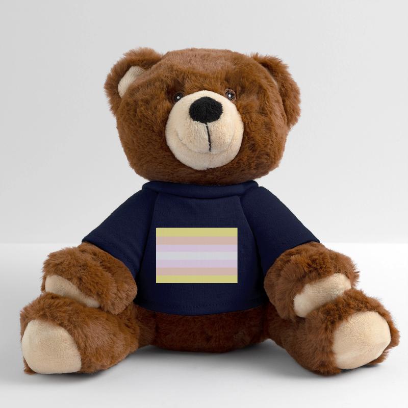 Pangender-Pride-Flagge MiniFeet® RecycelBär® Braun
