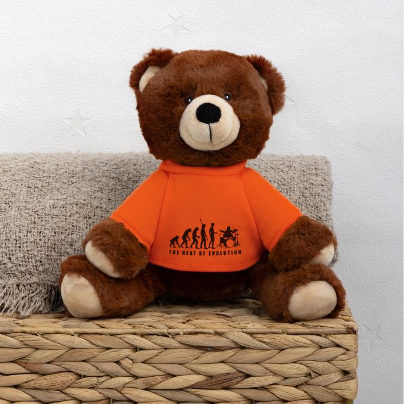 evolution_drummer_c_1c MiniFeet® RecycelBär® Teddy Bear Brown