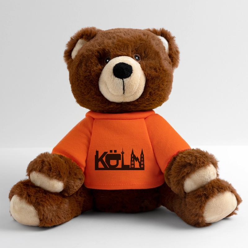 Cologne skyline with sights MiniFeet® RecycelBär® Teddy Bear Brown