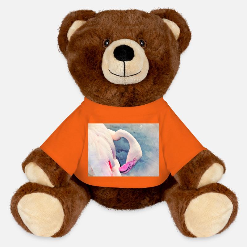Flamingo - MiniFeet® RecycelBär® Teddy Bear Brown - golden orange