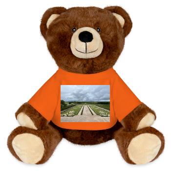 Jardin français du Château de Chambord - Nounours RecycelBär® marron - orange doré - Devant