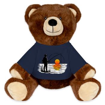 Angler 3 - MiniFeet® RecycelBär® Braun - French Navy - Vorne