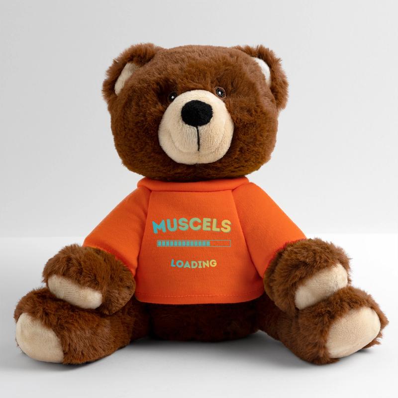 Muscle Loading Bar Graph MiniFeet® RecycelBär® Teddy Bear Brown