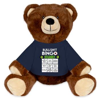 BINGO BULLSHIT VEGANER VEGAN - MiniFeet® RecycelBär® Braun - French Navy - Vorne
