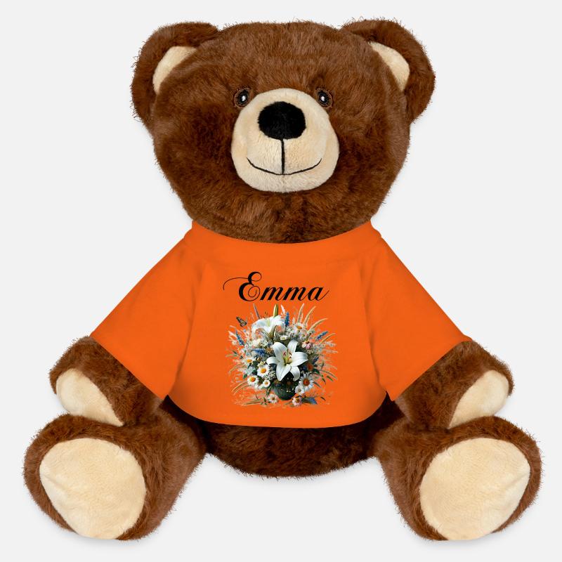 Emma - MiniFeet® RecycelBär® Teddy Bear Brown - golden orange