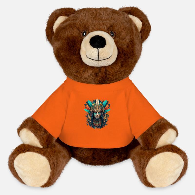 Chieftain portrait - MiniFeet® RecycelBär® Teddy Bear Brown - golden orange