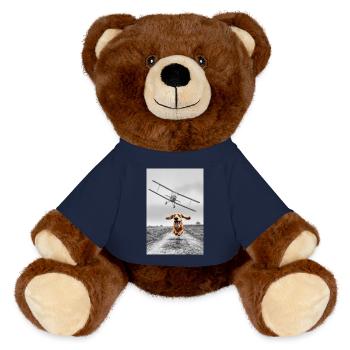 North By Northwest - MiniFeet® RecycelBär® Braun - French Navy - Vorne