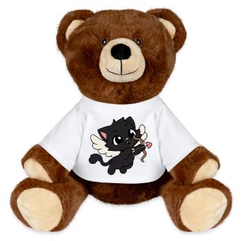 Cats Cupidon Kawaii - Nounours RecycelBär® marron - orange doré - Devant