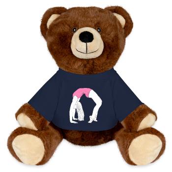 Pont de la danse acrobatique - Nounours RecycelBär® marron - bleu marine - Devant