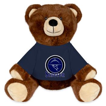 Server - MiniFeet® RecycelBär® Braun - French Navy - Vorne