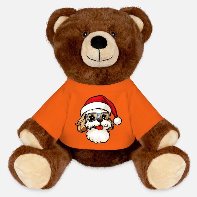 Chiens Noël - Nounours RecycelBär® marron - orange doré