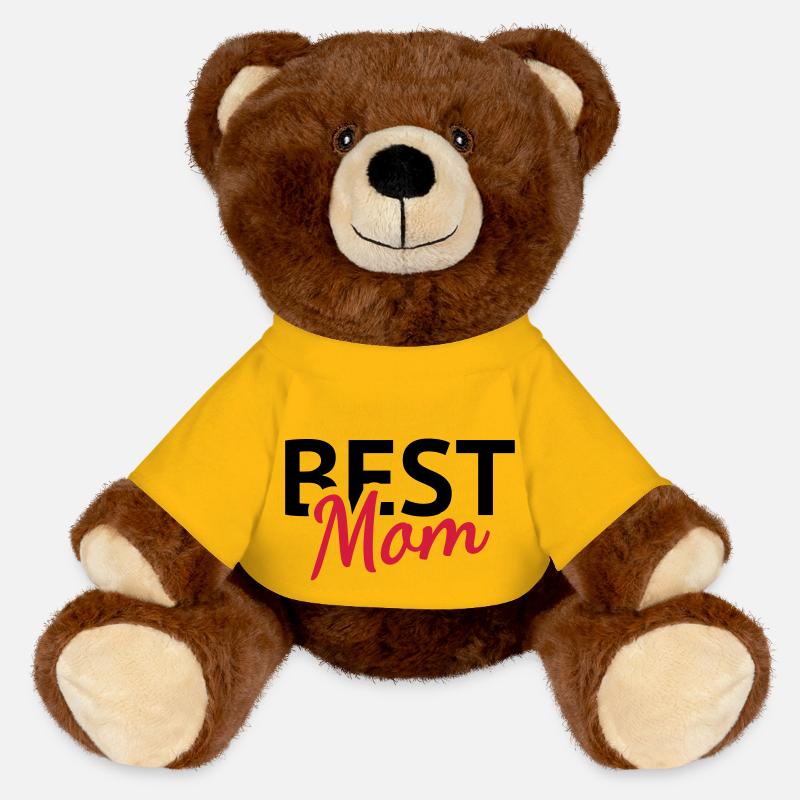 Best Mom - Nounours RecycelBär® marron - jaune soleil