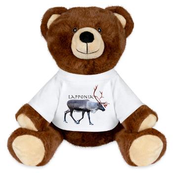 Lapponia - Nounours RecycelBär® marron - jaune soleil - Devant