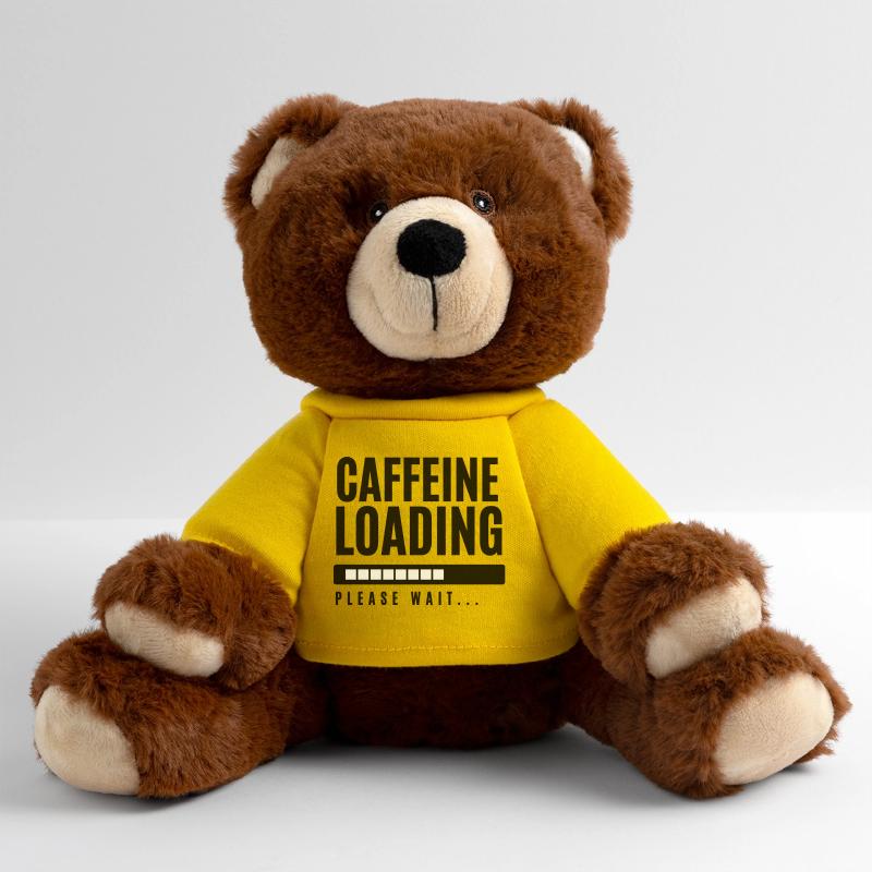 Caffeine Loading Please Wait MiniFeet® RecycelBär® Teddy Bear Brown