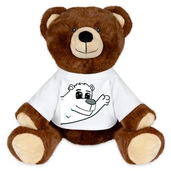 Polarbär Bär Gruß - MiniFeet® RecycelBär® Braun - Sonnengelb - Vorne