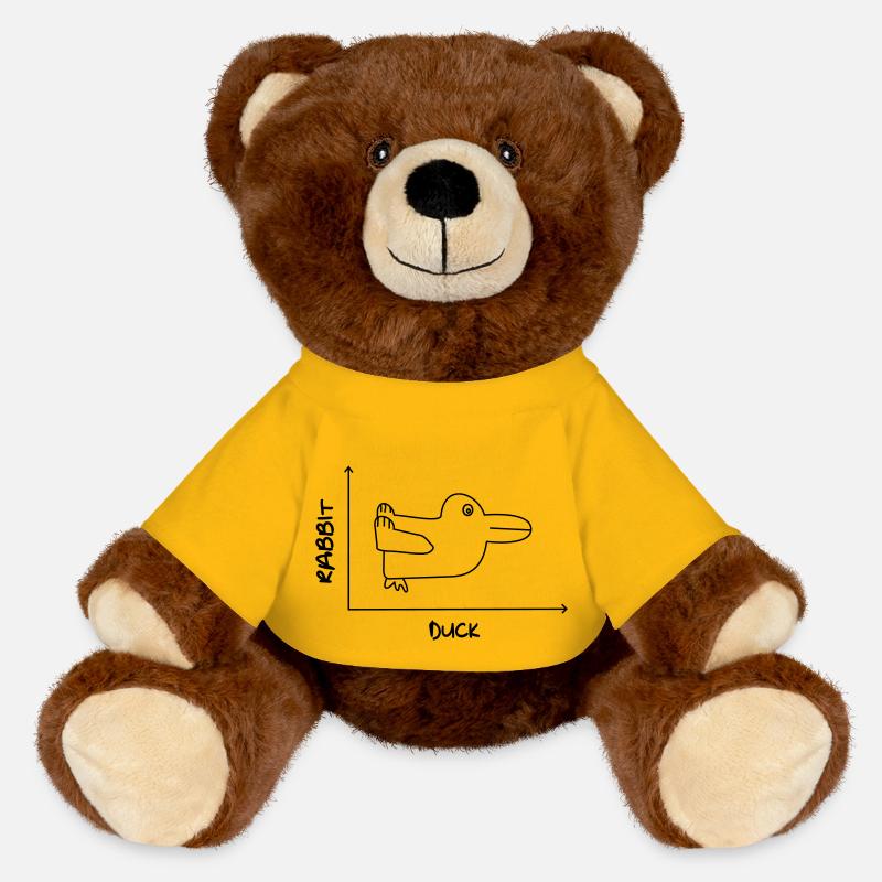 Duck'n Rabbit - MiniFeet® RecycelBär® Braun - Sonnengelb