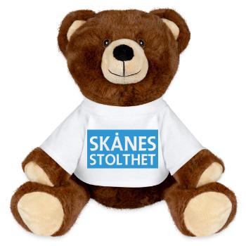 Skånes Pride Design - MiniFeet® RecycelBär® Teddy Bear Brown - sun yellow - Front