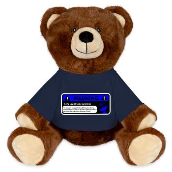Alerte GPS et localisation véhicule - Nounours RecycelBär® marron - bleu marine - Devant