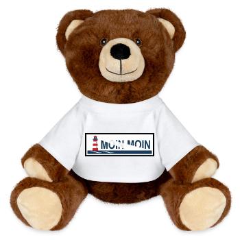 Niedersachsen Moin moin - MiniFeet® RecycelBär® Braun - Sonnengelb - Vorne