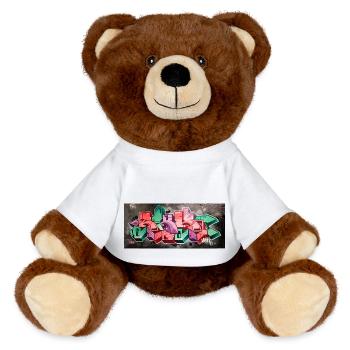 Amazing Art - MiniFeet® RecycelBär® Braun - Sonnengelb - Vorne