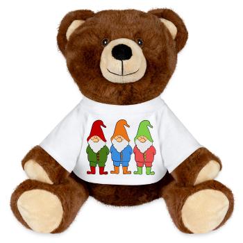 Wichtel Zwerge - MiniFeet® RecycelBär® Braun - Sonnengelb - Vorne
