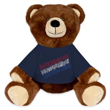 Pays-Bas - Nounours RecycelBär® marron - bleu marine - Devant
