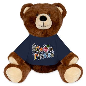 Game Master - MiniFeet® RecycelBär® Braun - French Navy - Vorne