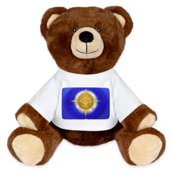 SchöpfungsLicht des göttlichen Schutzes 1 - MiniFeet® RecycelBär® Braun - Sonnengelb - Vorne