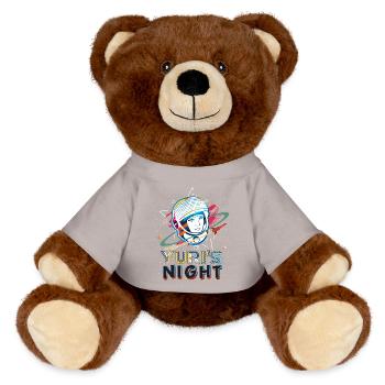 Raumfahrt Juris Nacht Iss Astronaut Juri Gagarin - MiniFeet® RecycelBär® Braun - Sonnengelb - Vorne